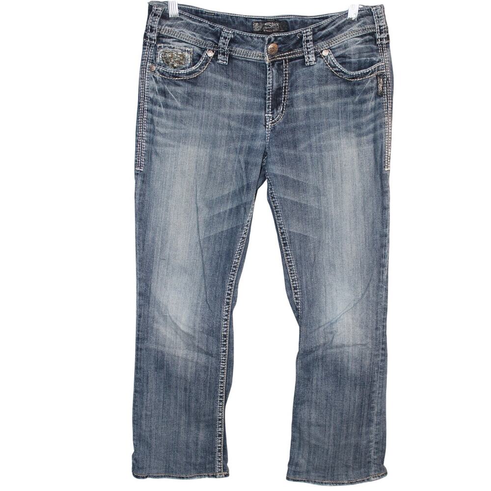 Silver Suki Flap‎ 17 Womens Denim Blue Jeans W31/L 27
